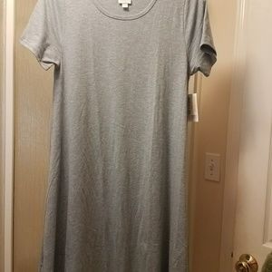 BNWT Lularoe Blue Gray w White L Carly